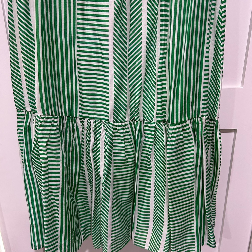 Aqua Striped Midi Skirt- Size Medium. Great condition. - Picture 4 of 5